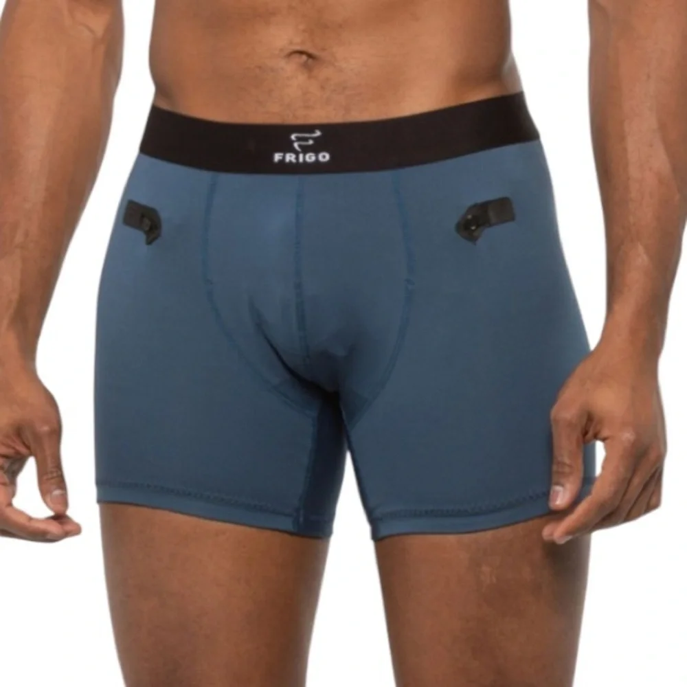 Frigo Men’s Briefs 3 Pair coolmax stretch collection trunks size Medium Blue NWT